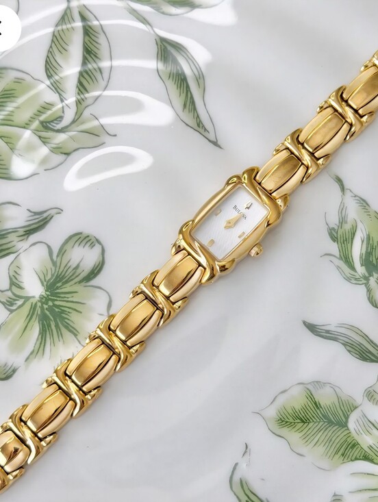 Bulova Women\'s Gold Bracelet Watch with Mother-of-Pearl Dial main image 2